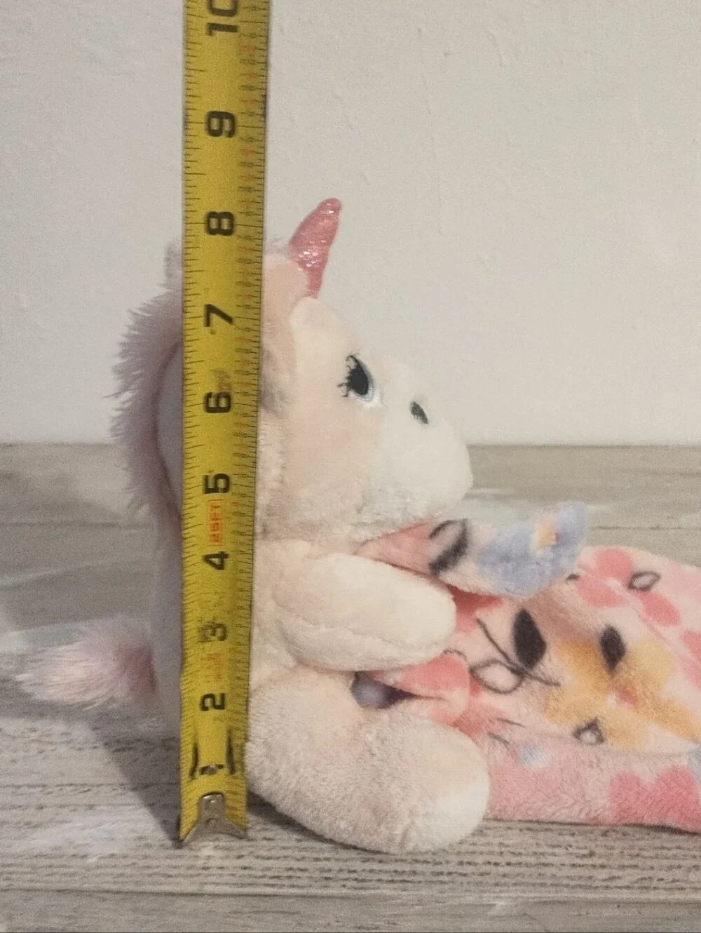Little Beginnings Baby Unicorn Pink Floral Lovey Security Blanket Plush